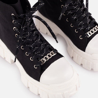 BOTINES PARA MUJER CHAVIN NEGRO