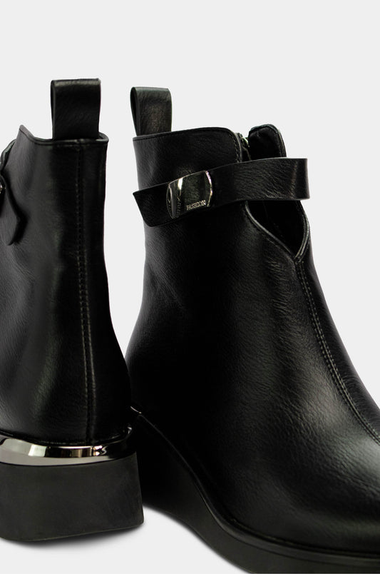 BOTINES PARA MUJER TERRENAL NEGRO