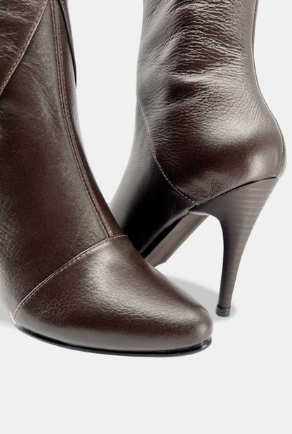 BOTAS PARA MUJER ALTIVA CUERO CAFE