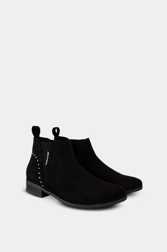 BOTINES PARA MUJER DESTELLO NEGRO
