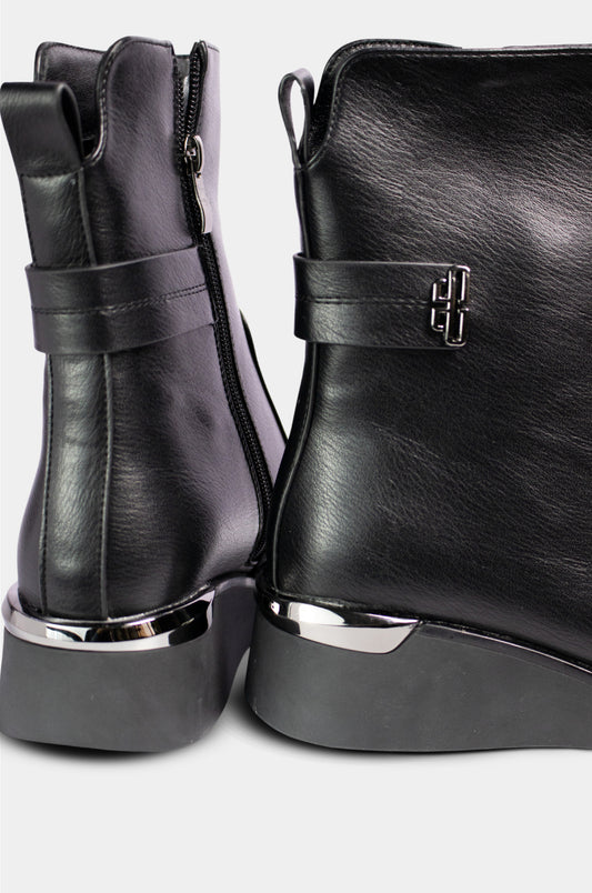 BOTINES PARA MUJER OBSIDIANA NEGRO