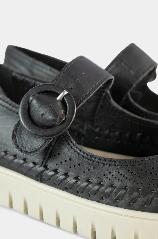 ZAPATOS PARA MUJER OREA CUERO NEGRO