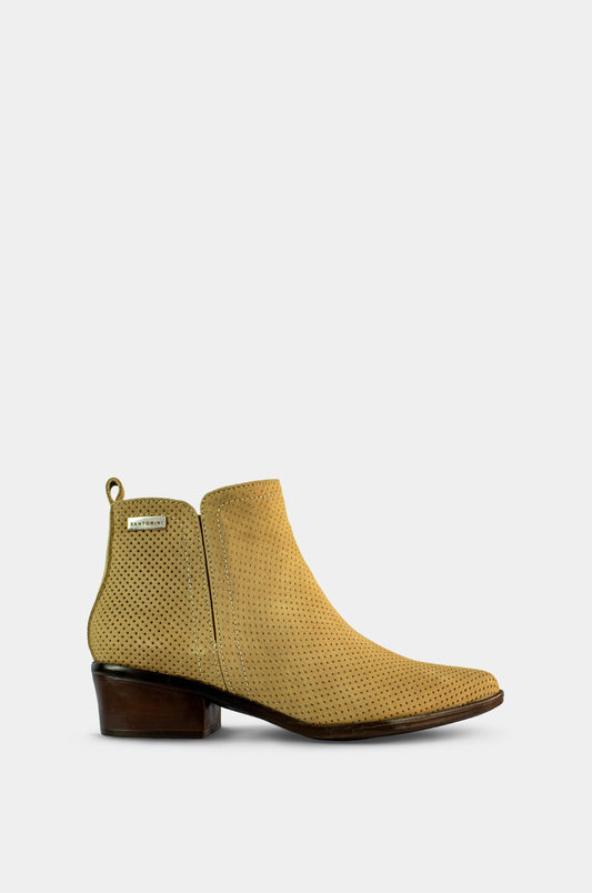 BOTINES PARA MUJER BOHO CUERO TAUPE