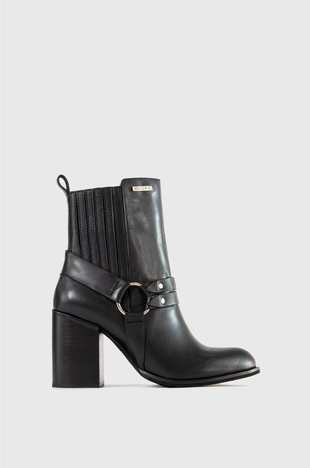 BOTINES PARA MUJER ANNAIS CUERO NEGRO