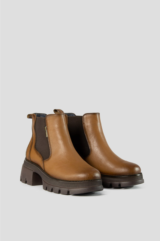 BOTINES PARA MUJER NAYA CUERO MIEL