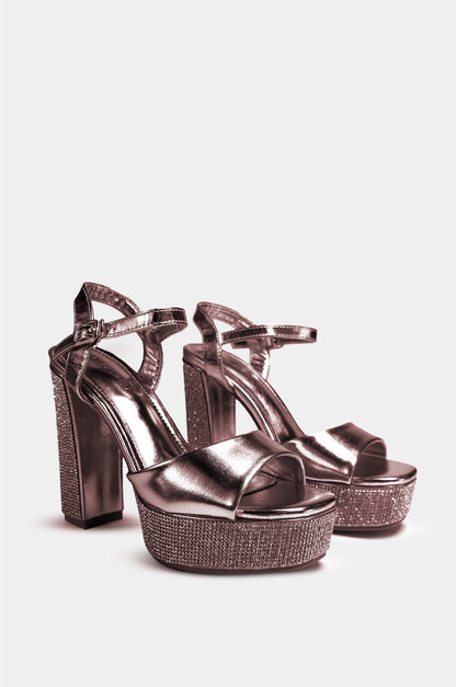 SANDALIAS PARA MUJER VIDRA DORADO