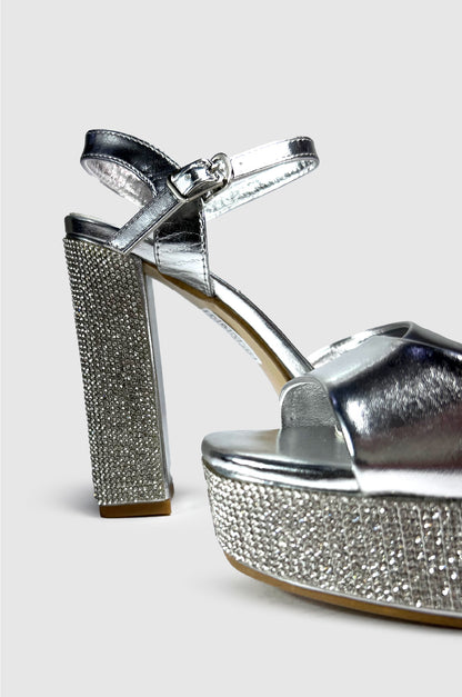 SANDALIAS PARA MUJER VIDRA PLATEADO