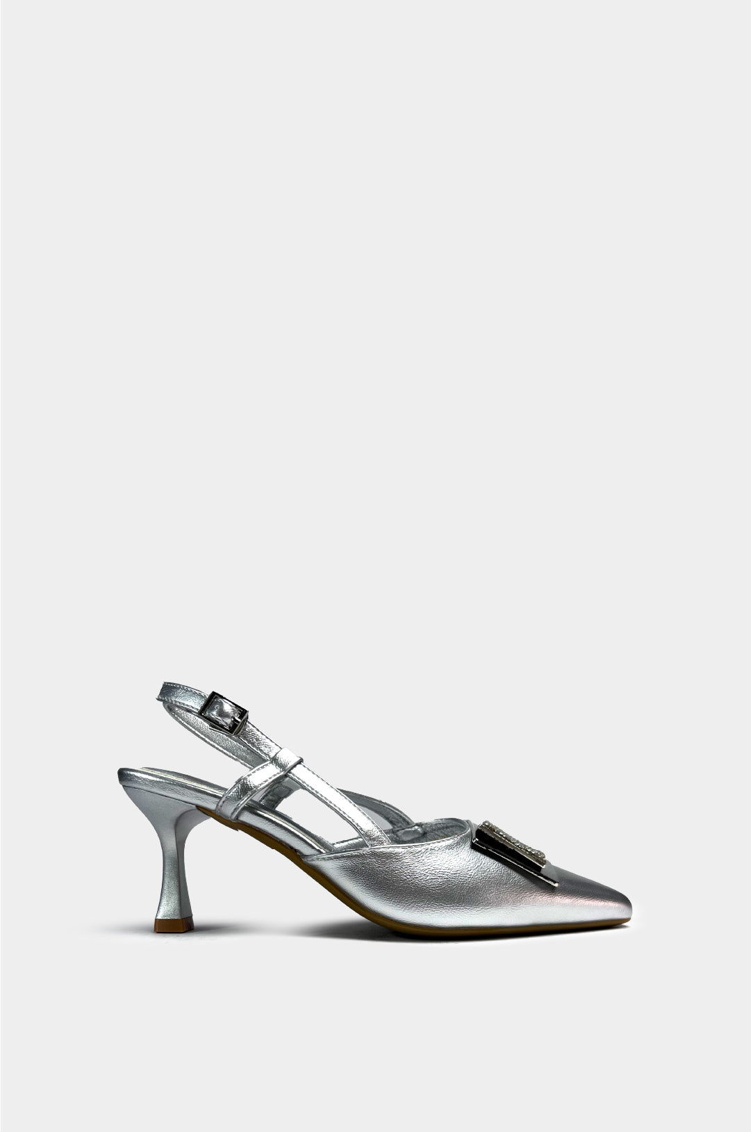 TACONES PARA MUJER SIRA PLATA