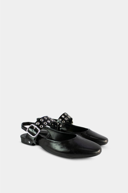 BALETAS PARA MUJER AVELA CUERO NEGRO BOTTERO - vista 2