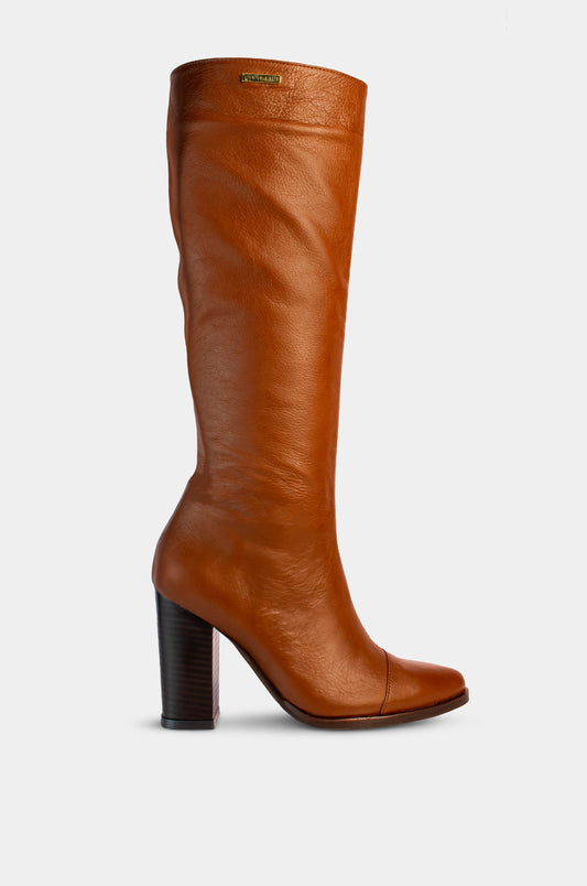 BOTAS PARA MUJER ANALIA CUERO COÑAC