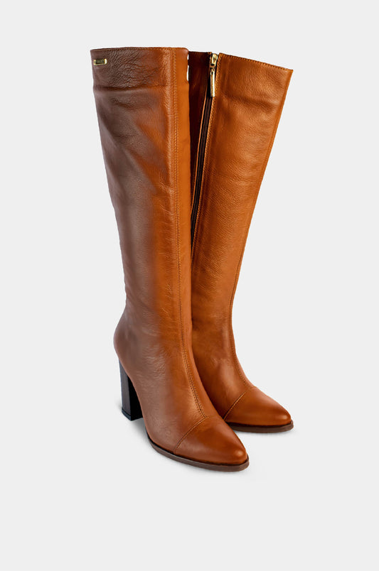 BOTAS PARA MUJER ANALIA CUERO COÑAC
