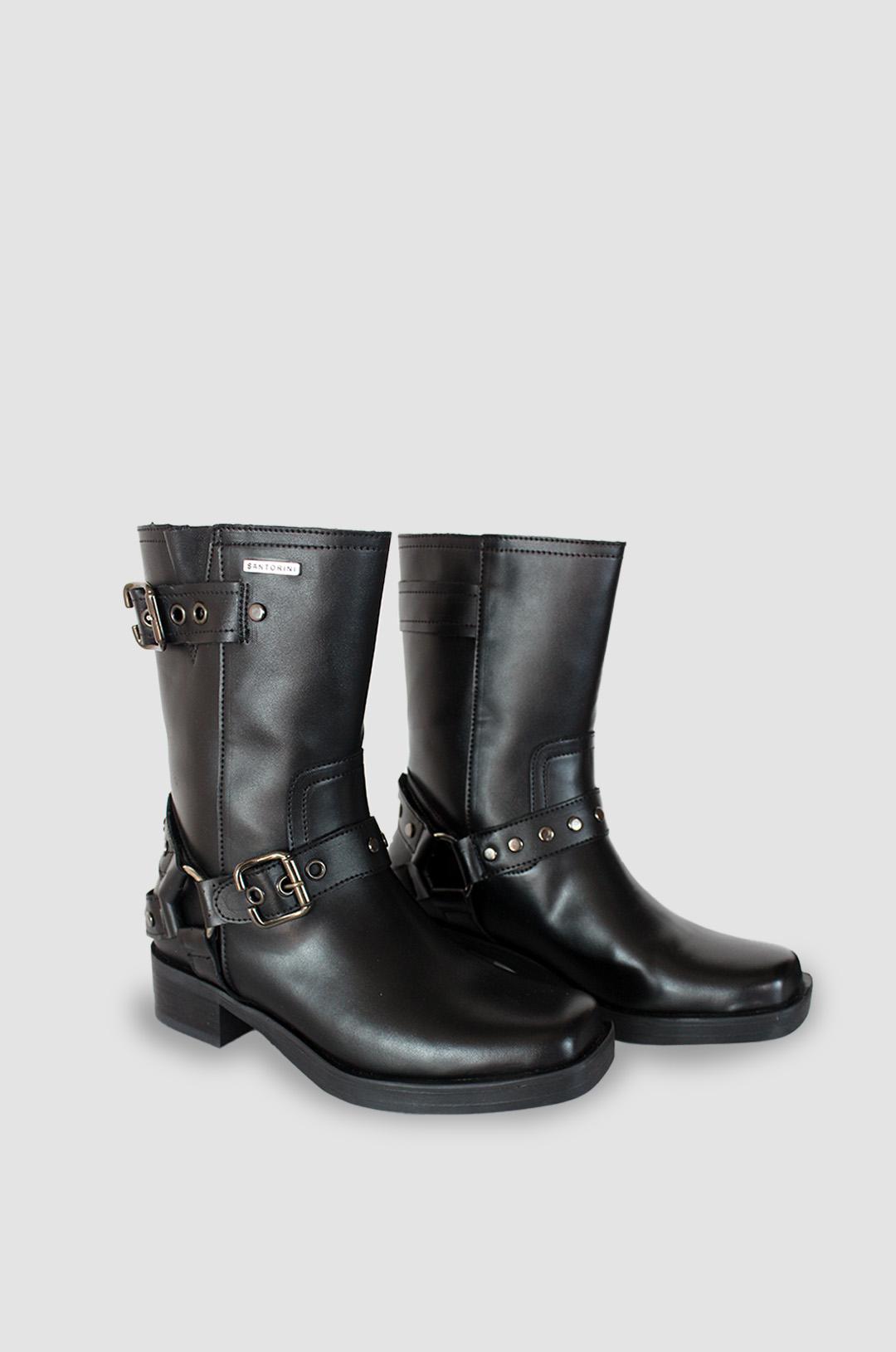 BOTAS PARA MUJER BARNIS NEGRO