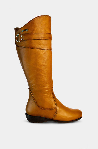 BOTAS PARA MUJER KAROL CUERO MIEL