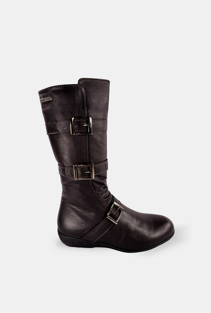 BOTAS PARA MUJER LEILA CUERO CAFE