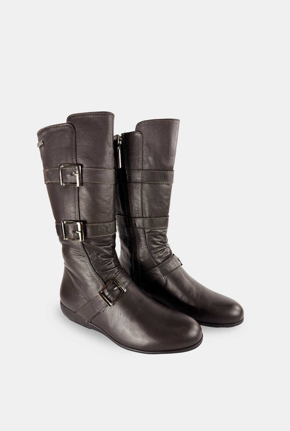 BOTAS PARA MUJER LEILA CUERO CAFE