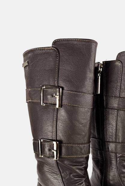 BOTAS PARA MUJER LEILA CUERO CAFE
