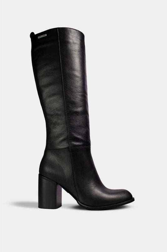 BOTAS PARA MUJER POLICARPA CUERO NEGRO SANTORINI - vista principal