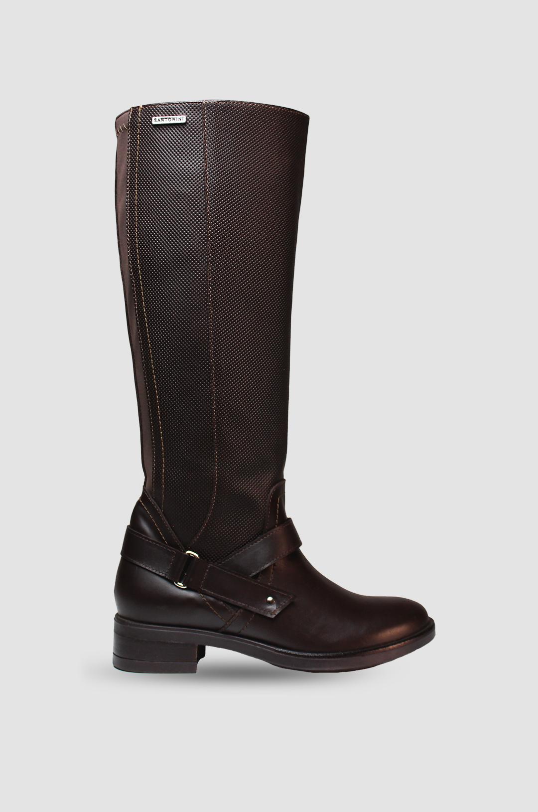 BOTAS PARA MUJER SIGAL CUERO CAFE SANTORINI - vista principal