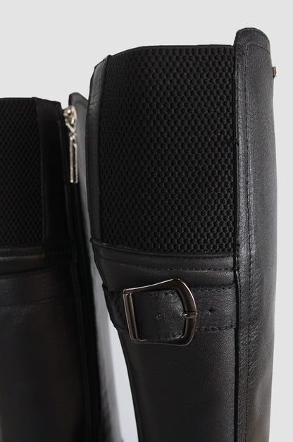 BOTAS PARA MUJER SILUETA CUERO NEGRO SANTORINI - vista 4