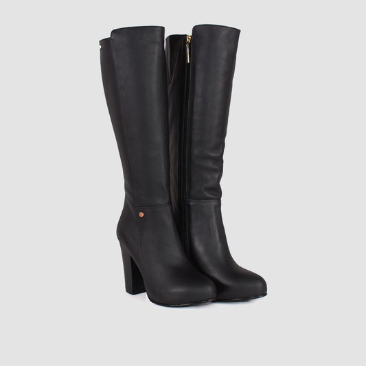 BOTAS PARA MUJER TAI CUERO NEGRO SANTORINI - vista 3