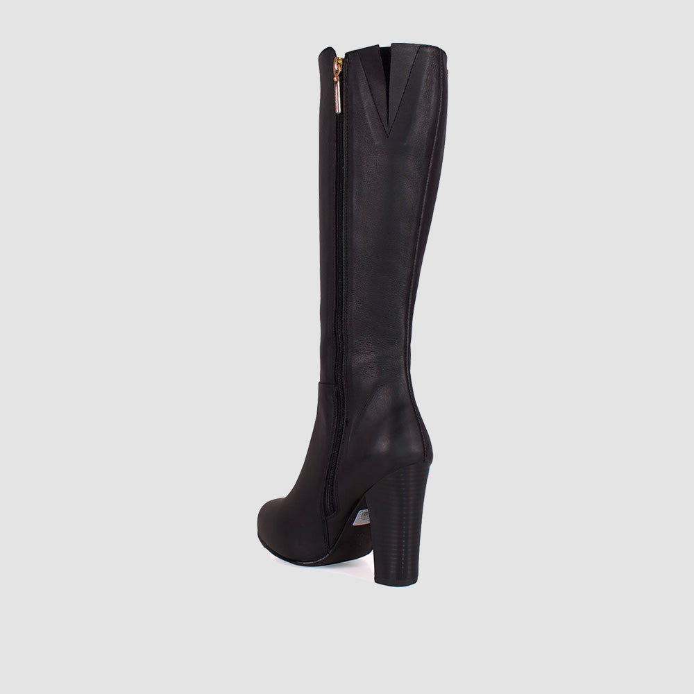 BOTAS PARA MUJER TAI CUERO NEGRO SANTORINI - vista 4