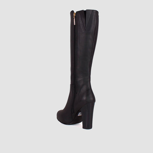 BOTAS PARA MUJER TAI CUERO NEGRO SANTORINI - vista 4