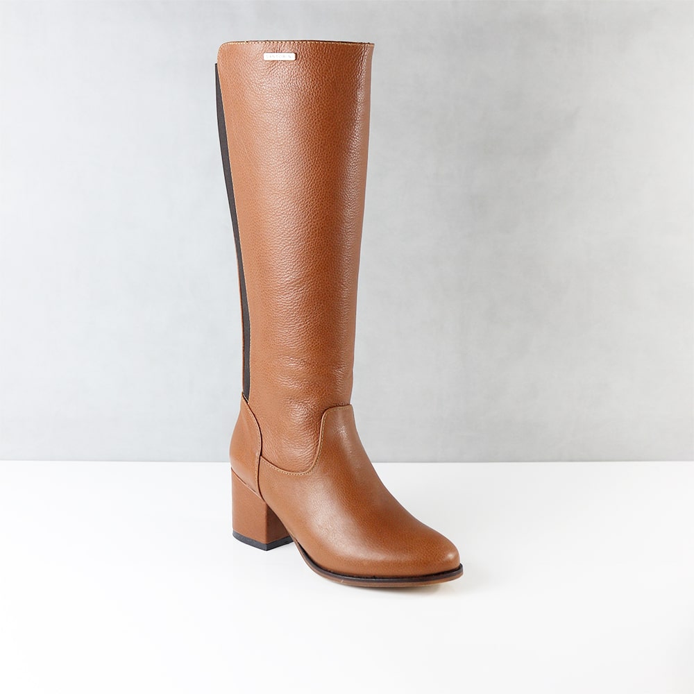 BOTAS PARA MUJER USELIA CUERO MIEL SANTORINI - vista 2