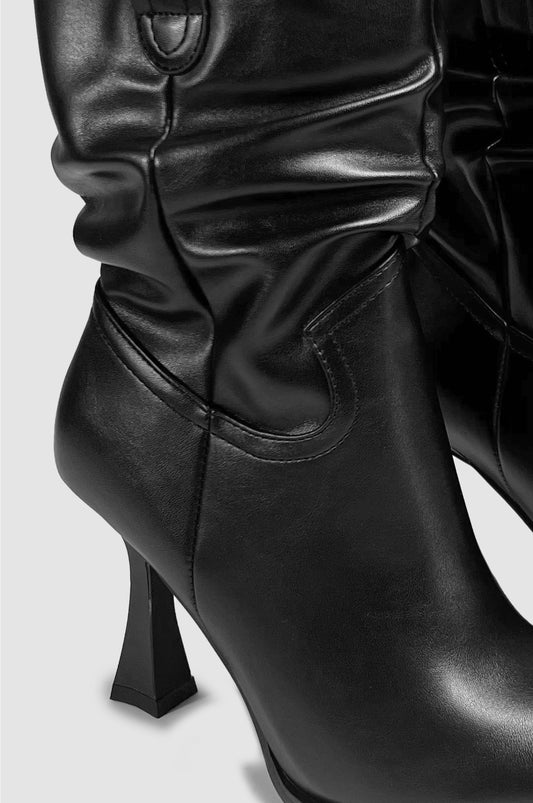 BOTAS PARA MUJER ZURA NEGRO SANTORINI - vista 3