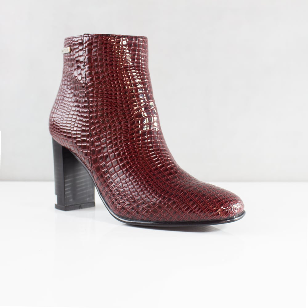 BOTINES PARA MUJER AMBER VINOTINTO SANTORINI - vista 2