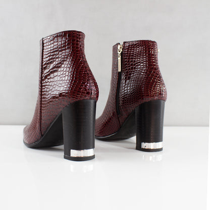 BOTINES PARA MUJER AMBER VINOTINTO SANTORINI - vista 4