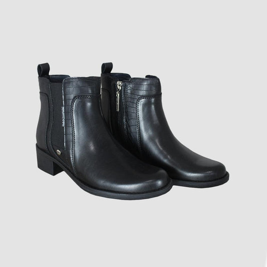BOTINES PARA MUJER BOLONIA NEGRO SANTORINI - vista 3