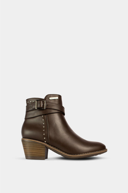 BOTINES PARA MUJER BRILLO CAFE SANTORINI - vista principal