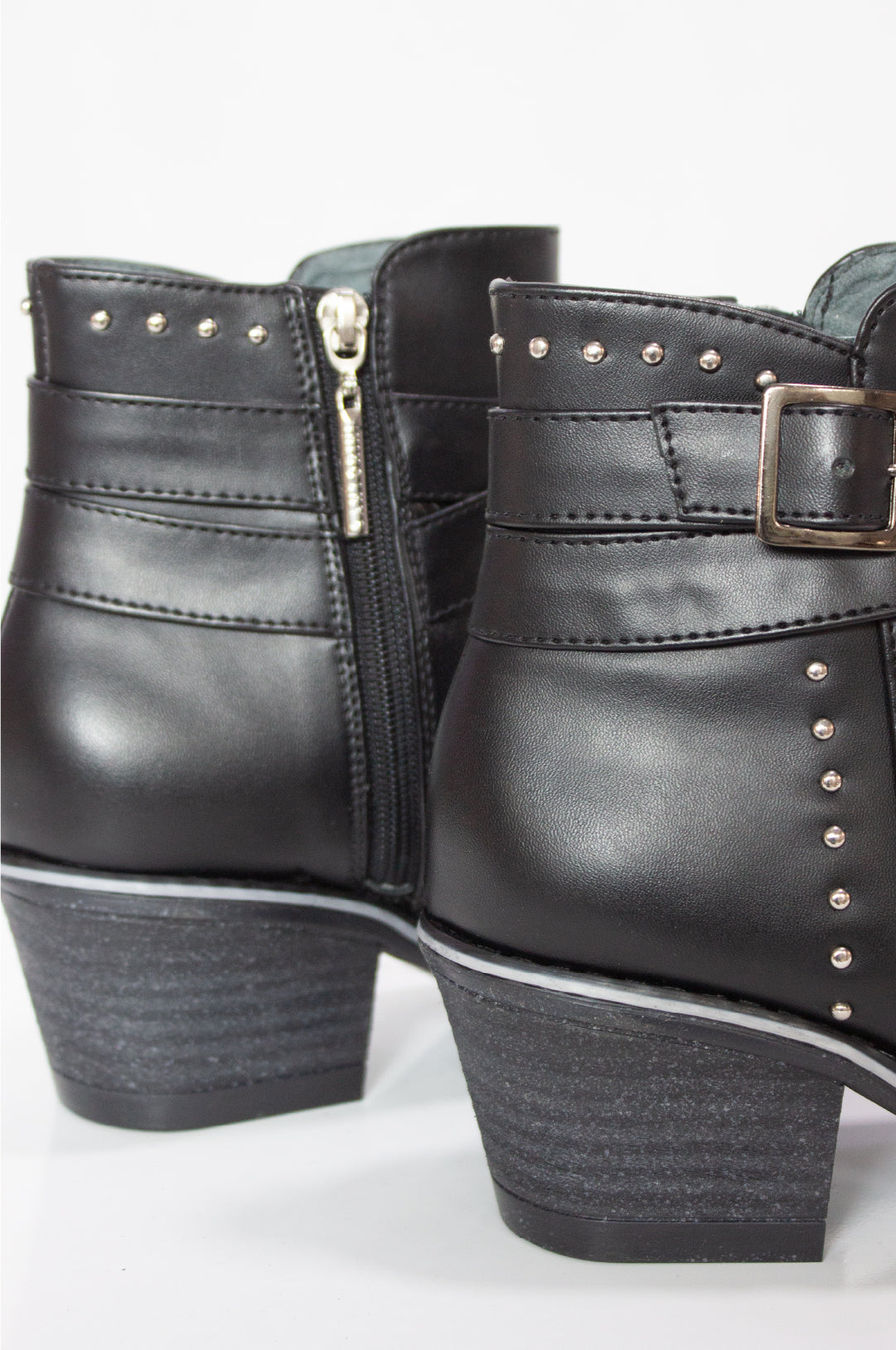 BOTINES PARA MUJER BRILLO NEGRO SANTORINI - vista 3