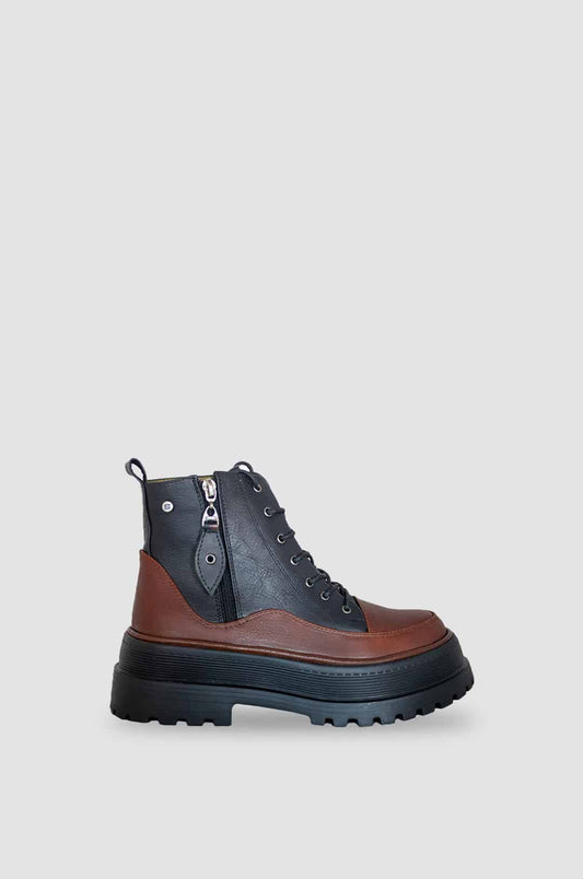 BOTINES PARA MUJER CARLA CUERO MIEL SANTORINI - vista principal