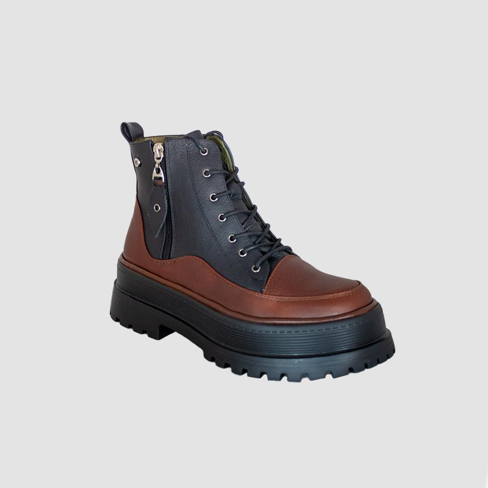BOTINES PARA MUJER CARLA CUERO MIEL SANTORINI - vista 2