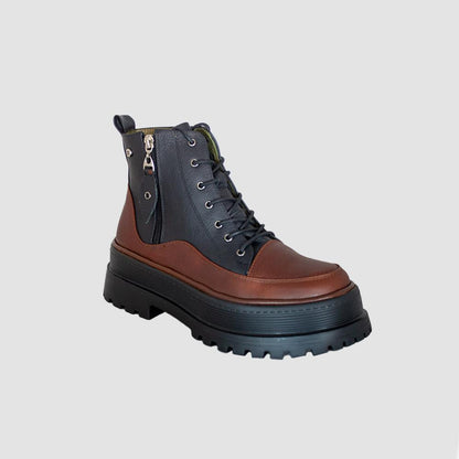 BOTINES PARA MUJER CARLA CUERO MIEL SANTORINI - vista 2