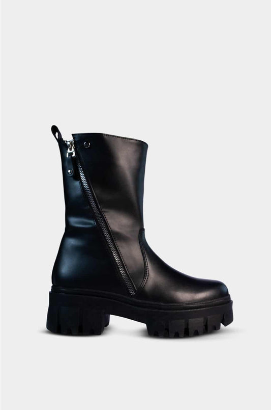 BOTINES PARA MUJER CARMESI NEGRO SANTORINI - vista principal