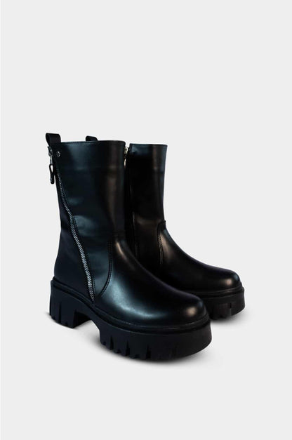 BOTINES PARA MUJER CARMESI NEGRO SANTORINI - vista 2