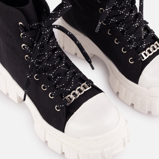 BOTINES PARA MUJER CHAVIN NEGRO SANTORINI - vista 3