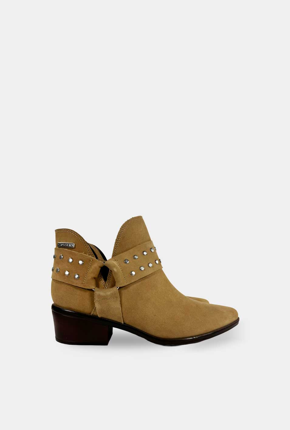 BOTINES PARA MUJER CHIC CUERO TAUPE SANTORINI - vista principal