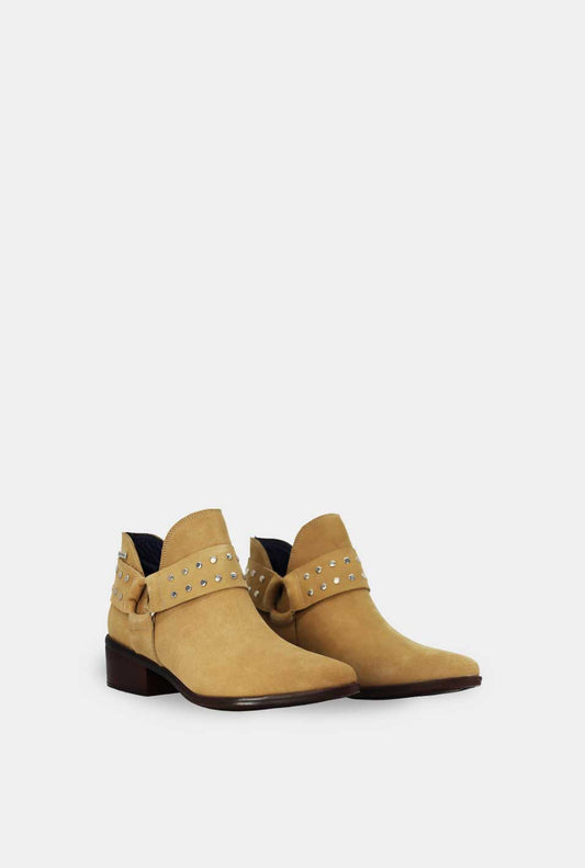 BOTINES PARA MUJER CHIC CUERO TAUPE SANTORINI - vista 2