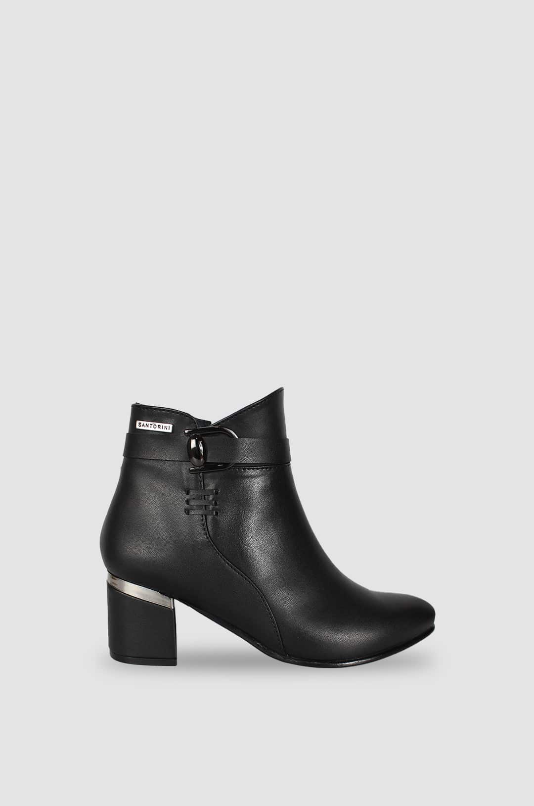 BOTINES PARA MUJER DIVA NEGRO SANTORINI - vista principal