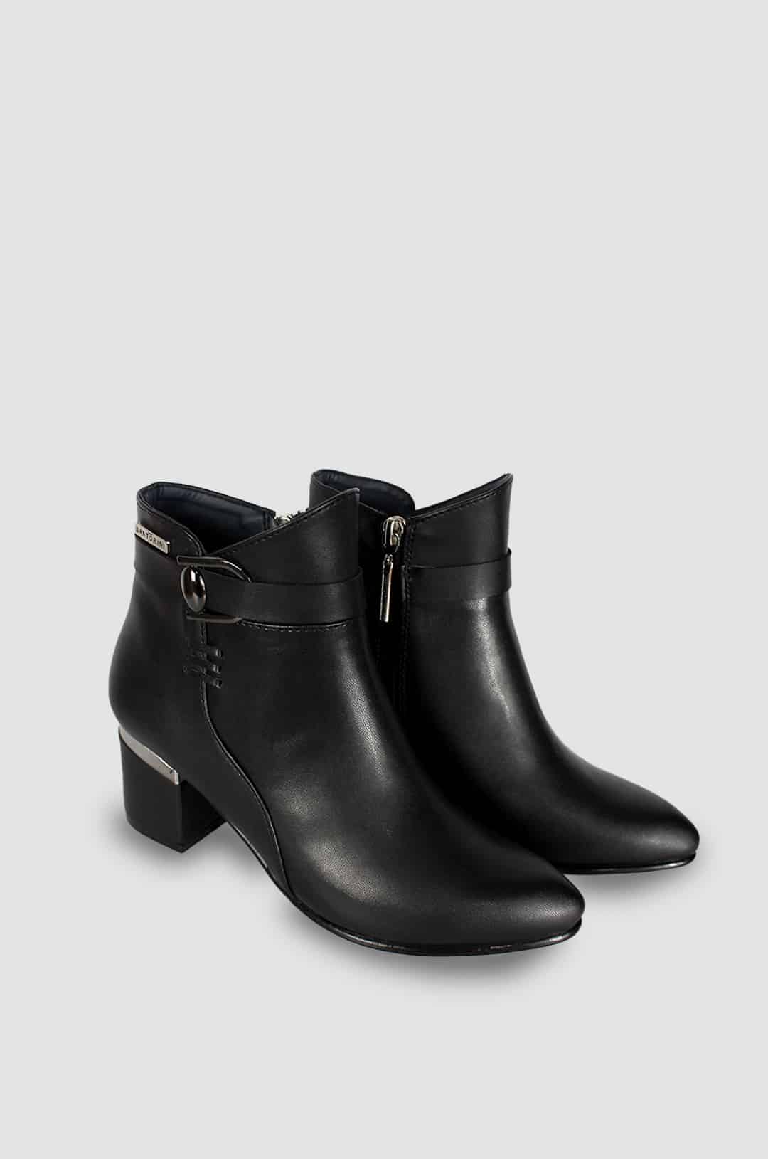 BOTINES PARA MUJER DIVA NEGRO SANTORINI - vista 2