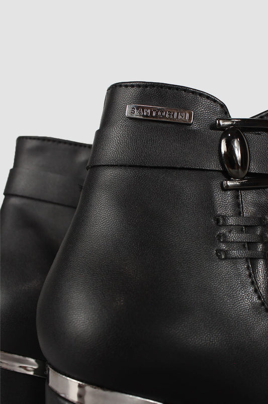 BOTINES PARA MUJER DIVA NEGRO SANTORINI - vista 3