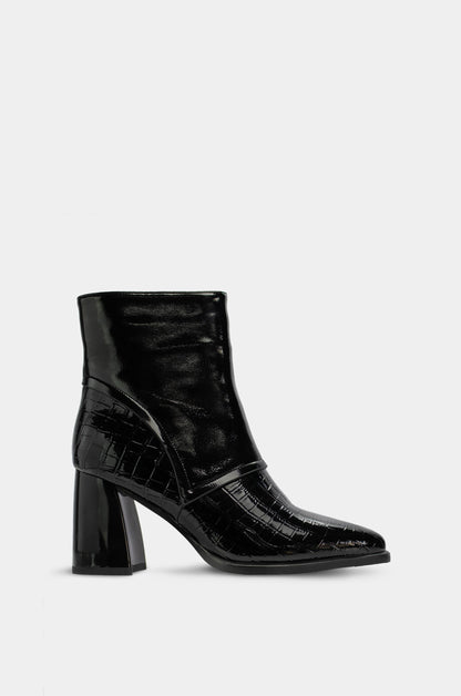 BOTINES PARA MUJER ESENCIA NEGRO SANTORINI - vista lateral