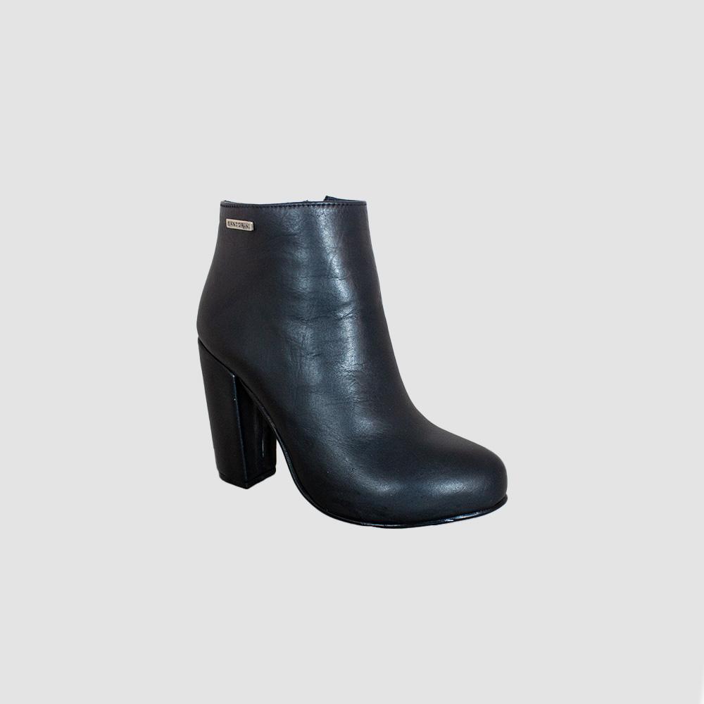 BOTINES PARA MUJER FARISA CUERO NEGRO SANTORINI - vista 2
