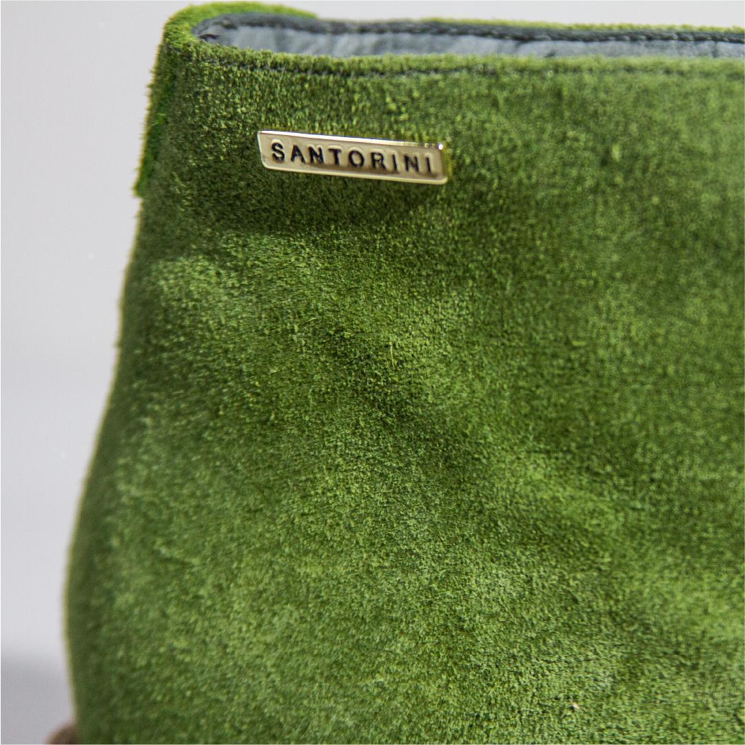 BOTINES PARA MUJER FRANCESA CUERO VERDE SANTORINI - vista 3