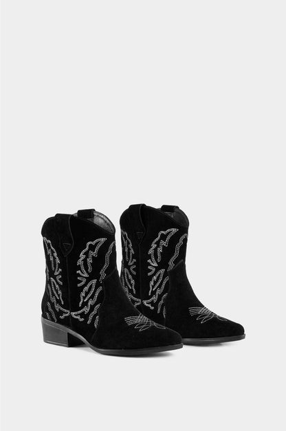 BOTINES PARA MUJER JESSIE NEGRO SANTORINI - vista 2