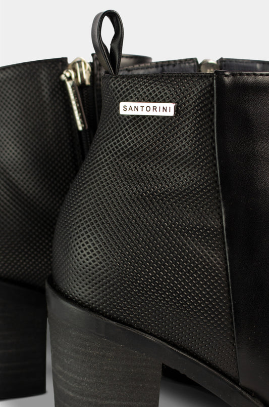 BOTINES PARA MUJER LANA NEGRO SANTORINI - vista 3