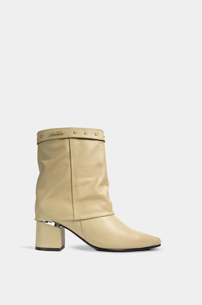 BOTINES PARA MUJER LUX CUERO BEIGE SANTORINI - vista principal